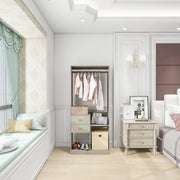 Gray Freestanding Closet Organizer