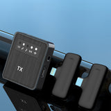 Square Straight Wireless Lavalier Microphone for Outdoor Shooting, Live Streaming & Sales Presentations