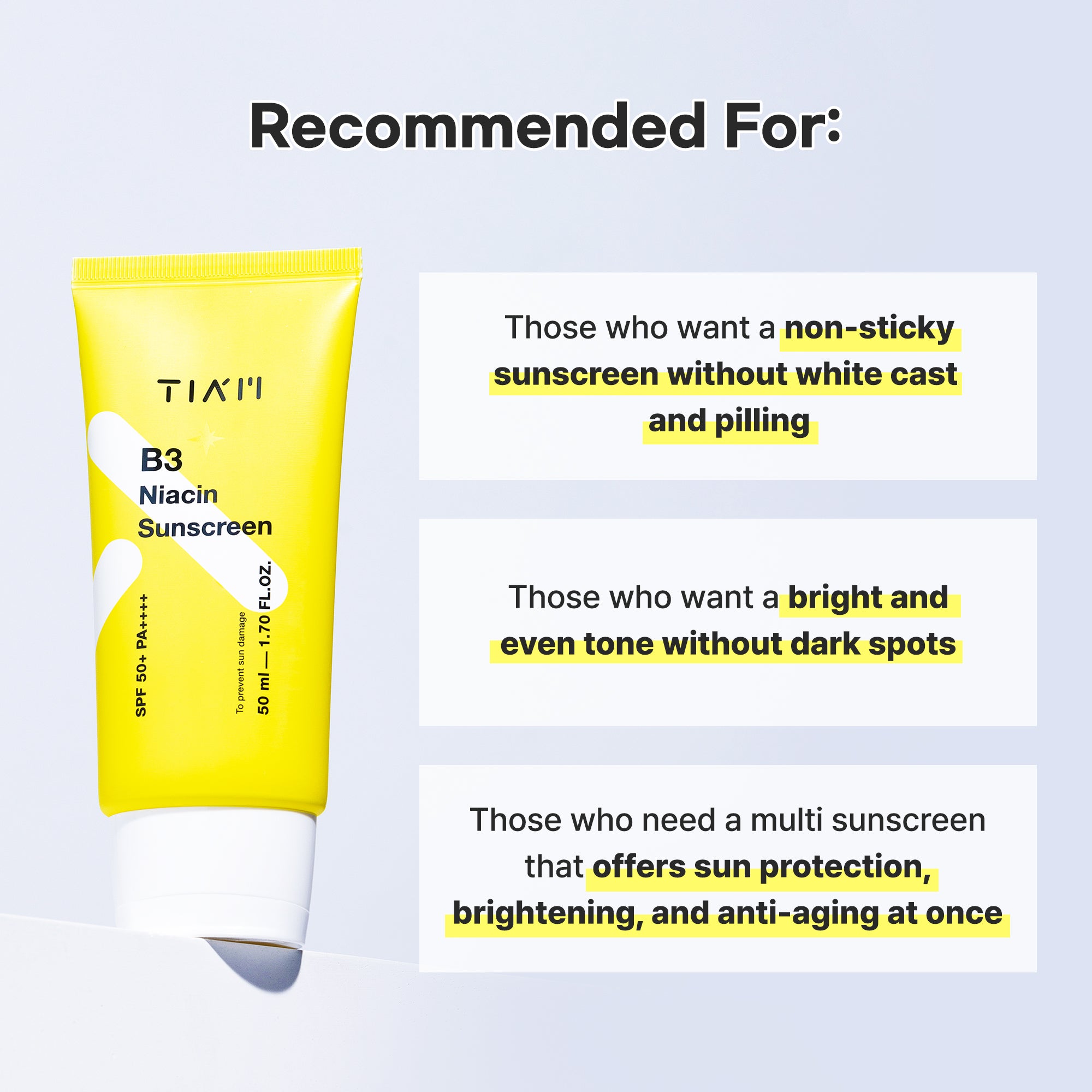 B3 Niacin Sunscreen 50ml