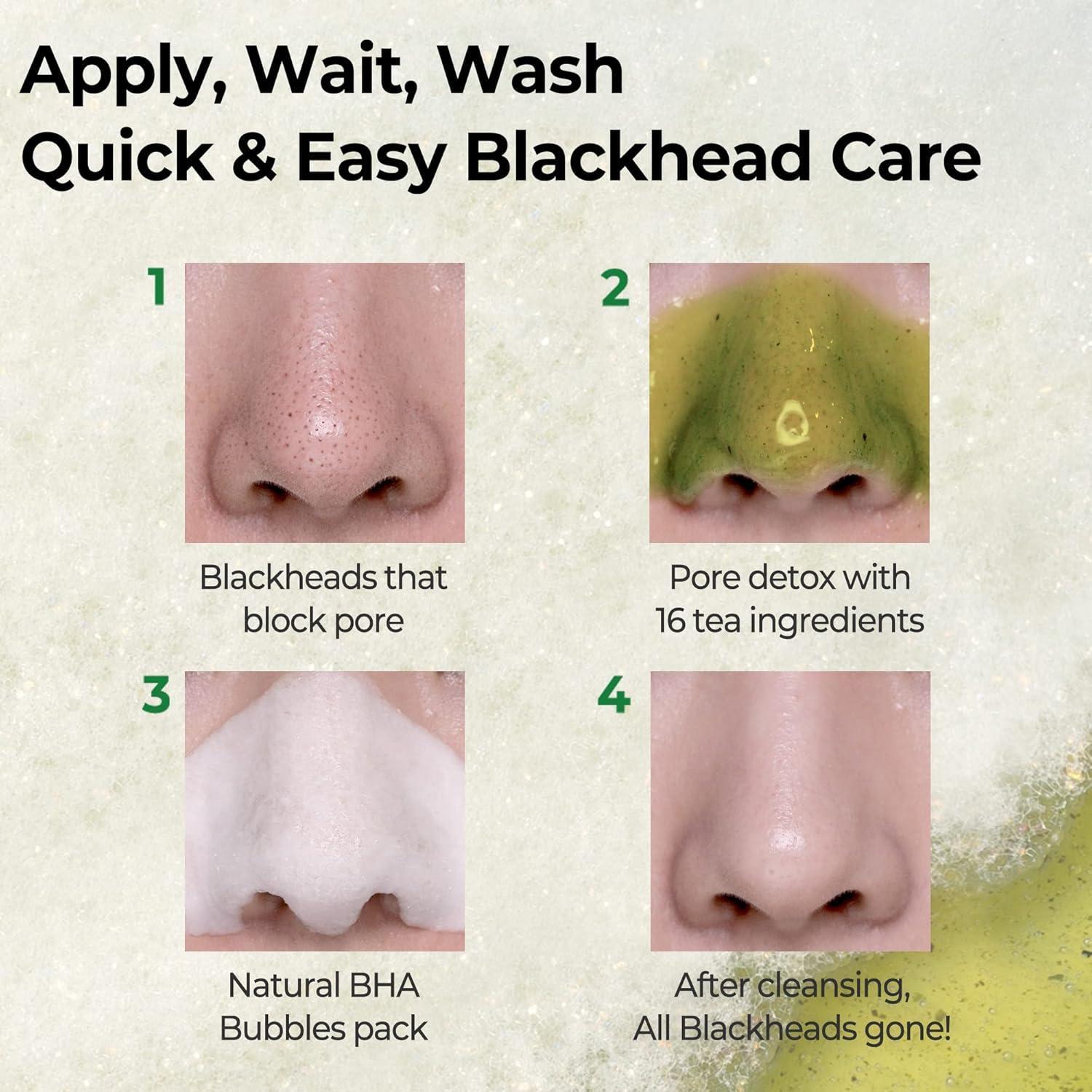 BYE BYE BLACKHEAD 30 DAYS MIRACLE GREEN TEA TOX BUBBLE CLEANSER 120g