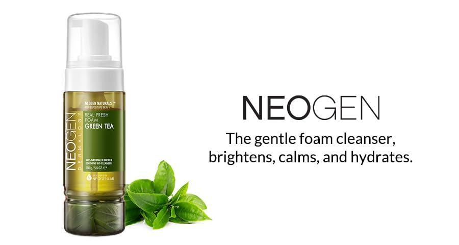 DERMALOGY REAL FRESH FOAM CLEANSER GREEN TEA 160G