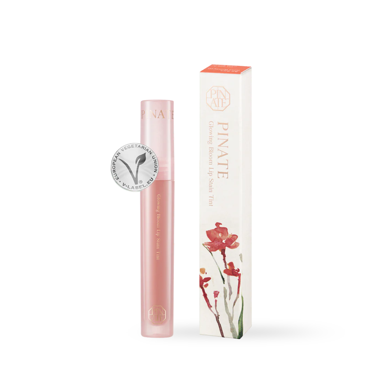 Glowing Bloom Lip Stain - 02 Neutral Coral