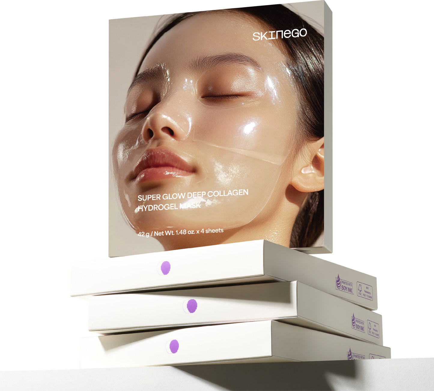 Super Glow Deep Collagen Hydrogel Mask 4ea