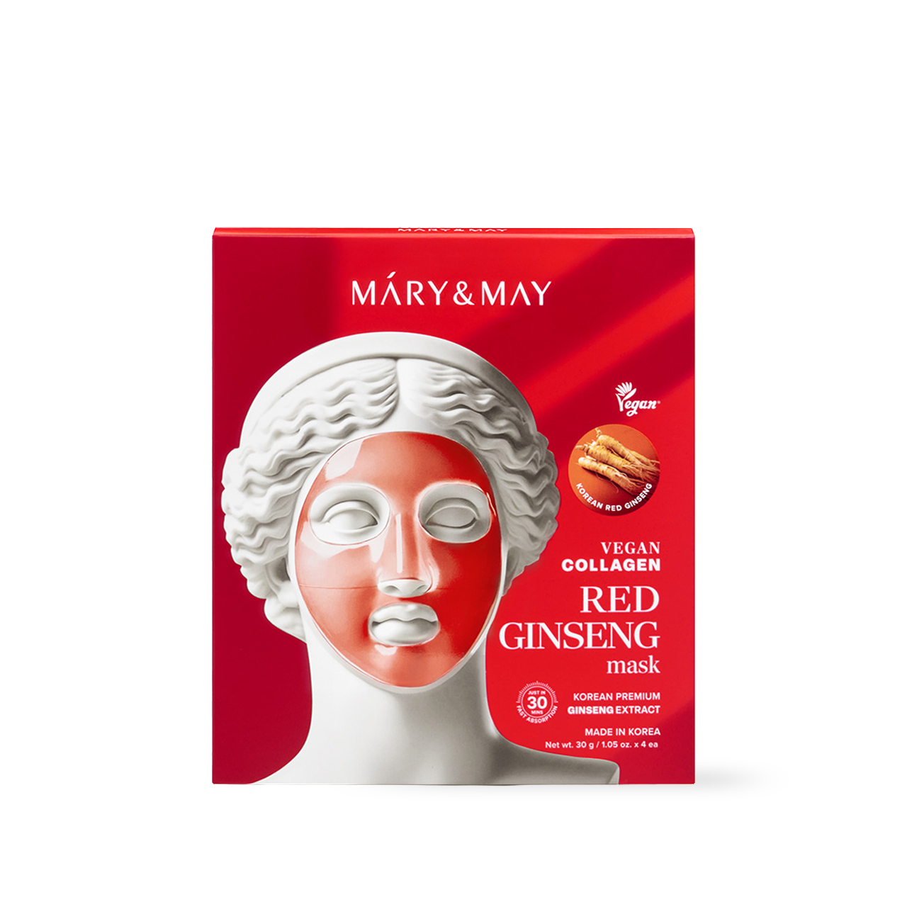 Vegan Collagen Red Ginseng Mask (30g x4)