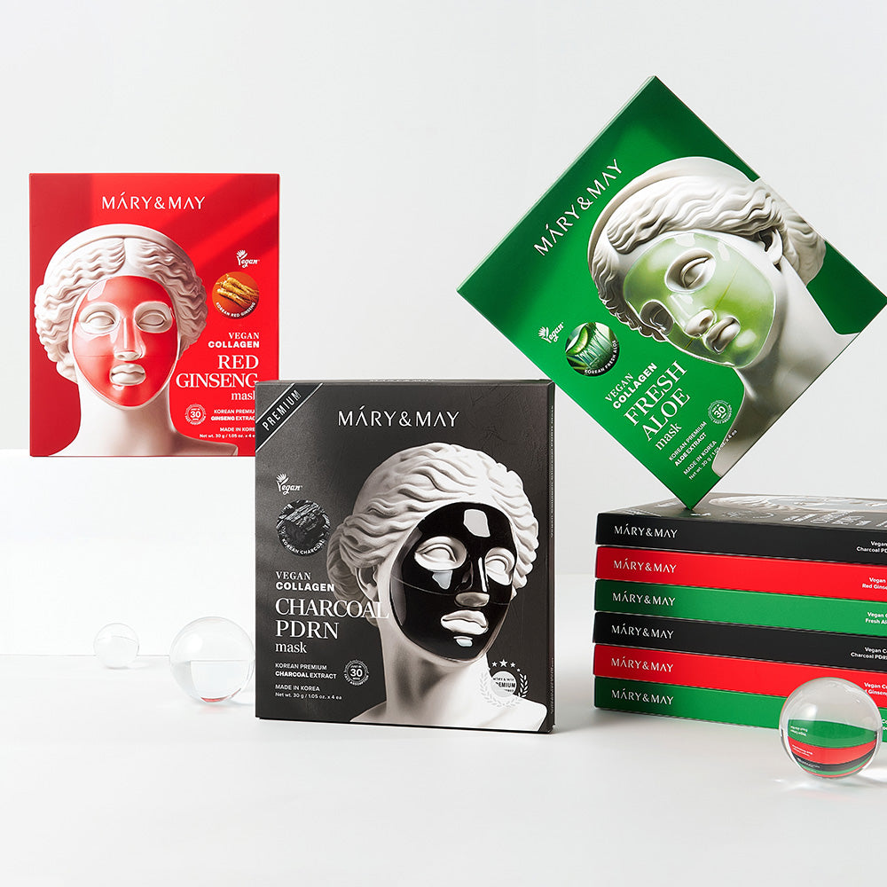 Vegan Collagen Charcoal PDRN Mask (30g x4)