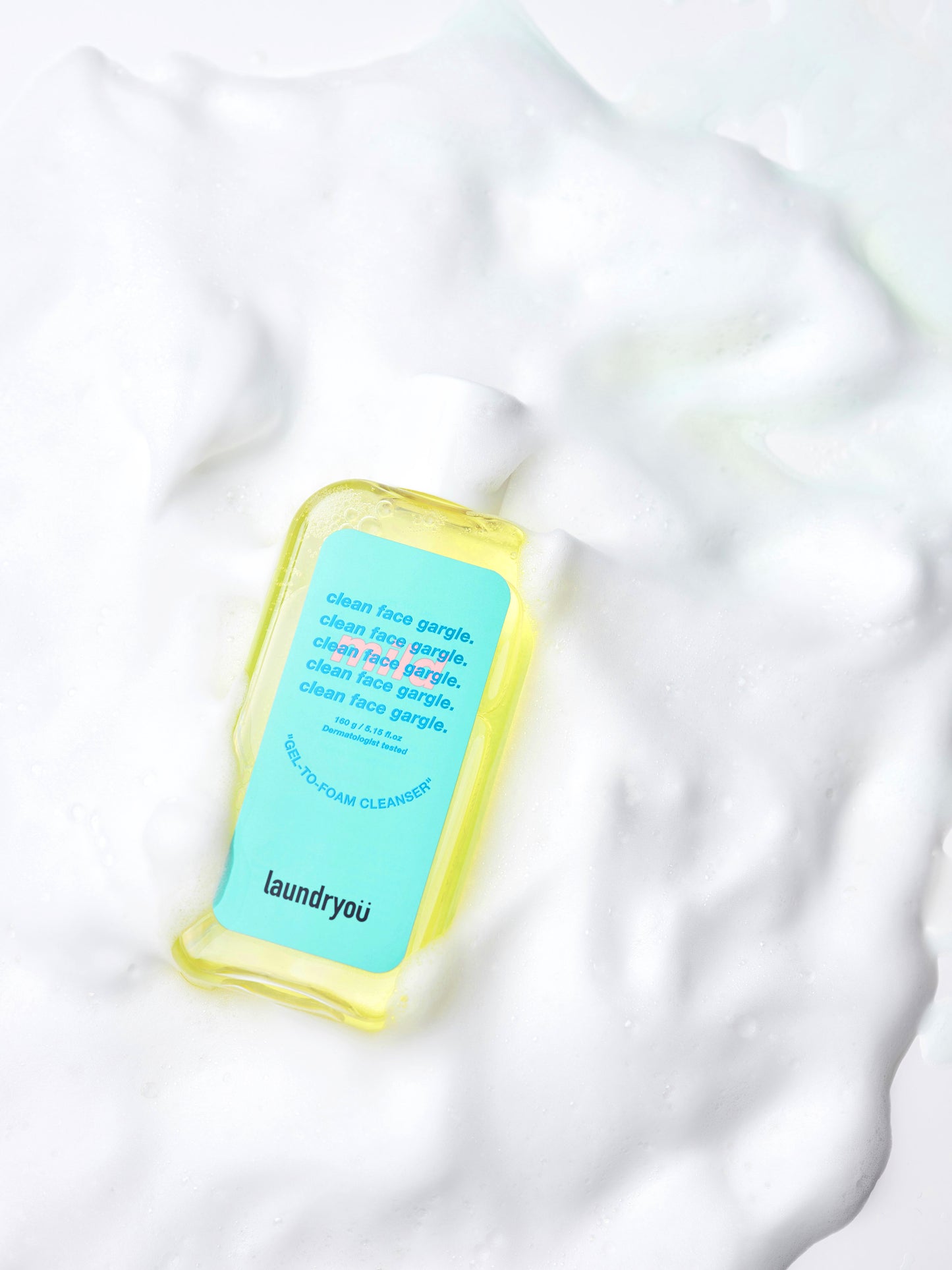 Clean Face Gargle Gel-to-Foam Cleanser Mild 160g