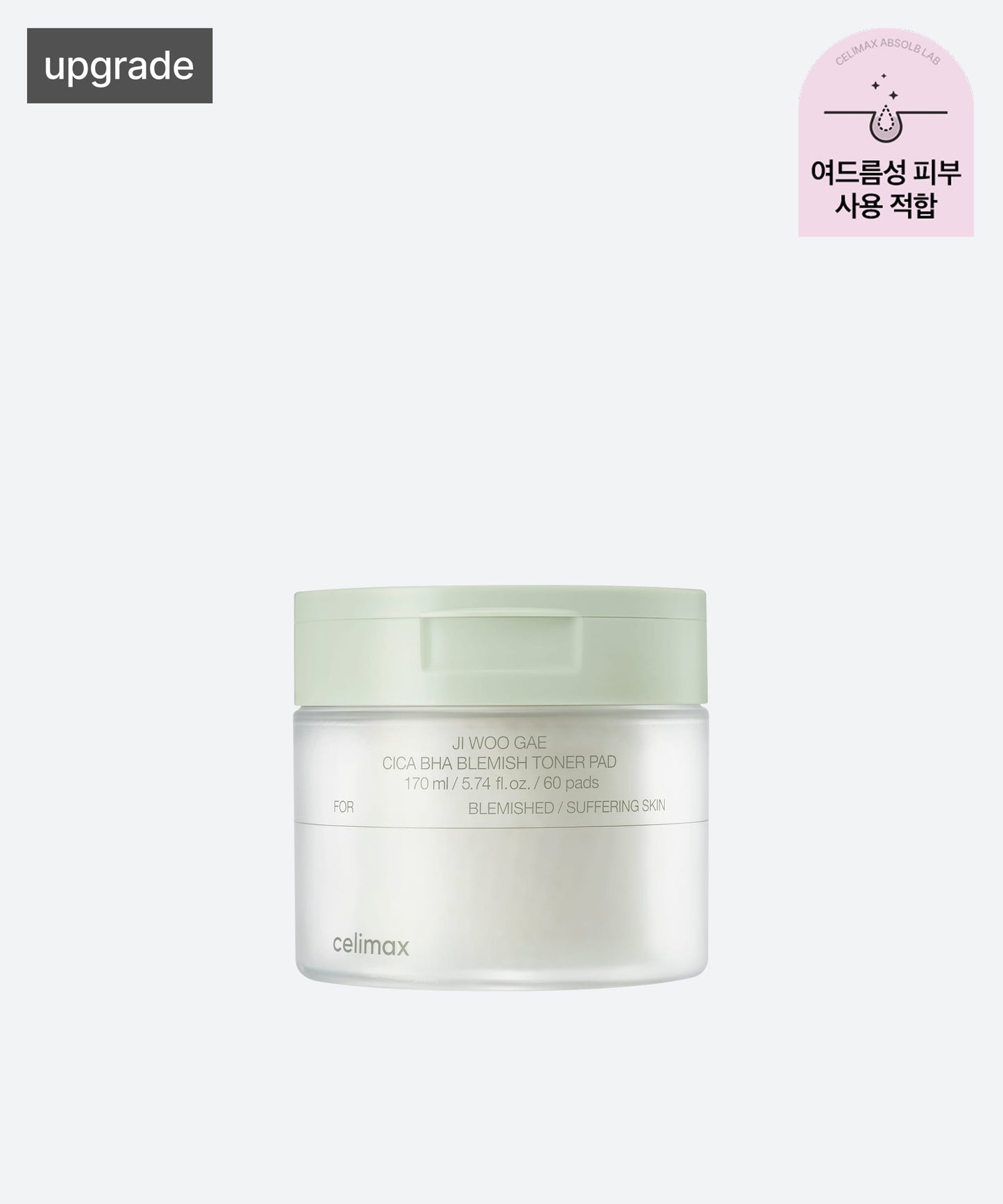 Ji Woo Gae Cica BHA Blemish Toner Pad 60pad