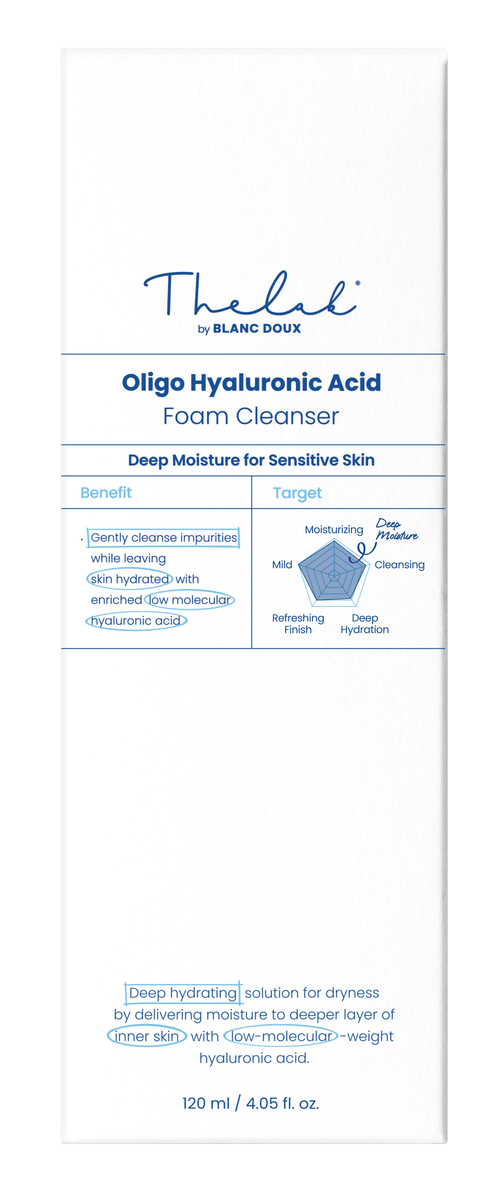 Oligo Hyaluronic Acid Foam Cleanser 120ml