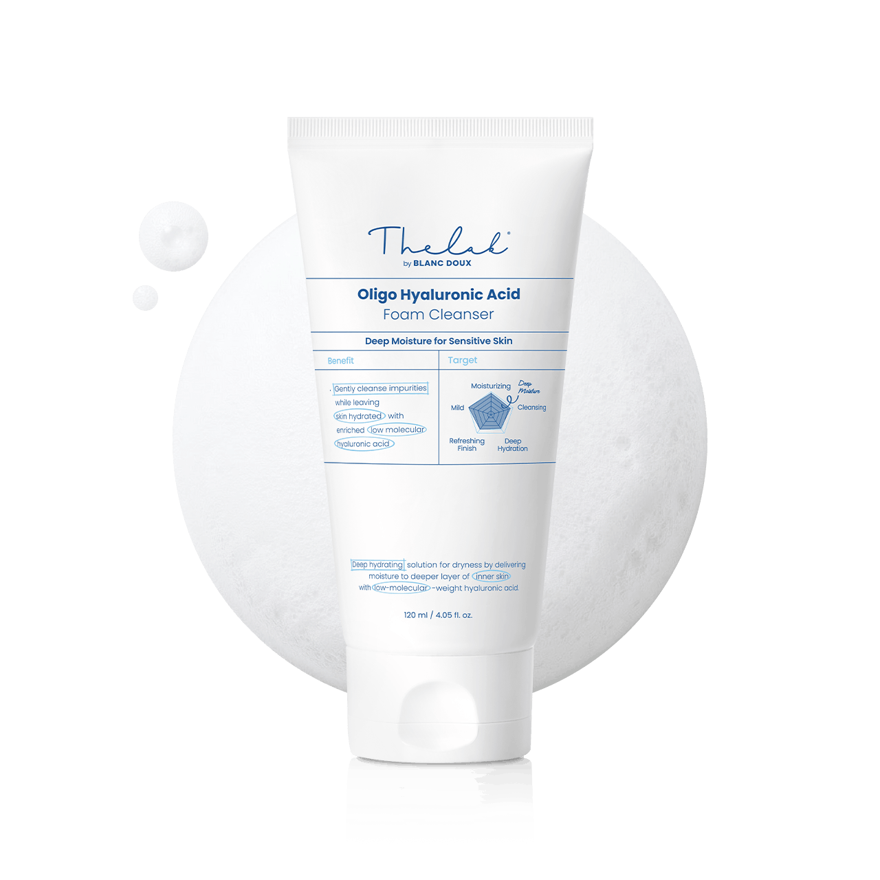 Oligo Hyaluronic Acid Foam Cleanser 120ml