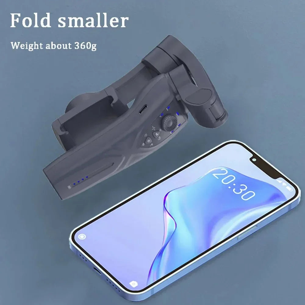 F12 Mobile Phone 3-Axis Anti-Shake Stabilizer with AI Intelligent Tracking & Face Recognition, TikTok Live Broadcast Vlog Camera PTZ Selfie Rod