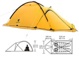 Winter Double Layer Waterproof Camping Tent for Hiking