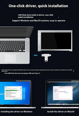 Portable Dual-Screen Laptop Display