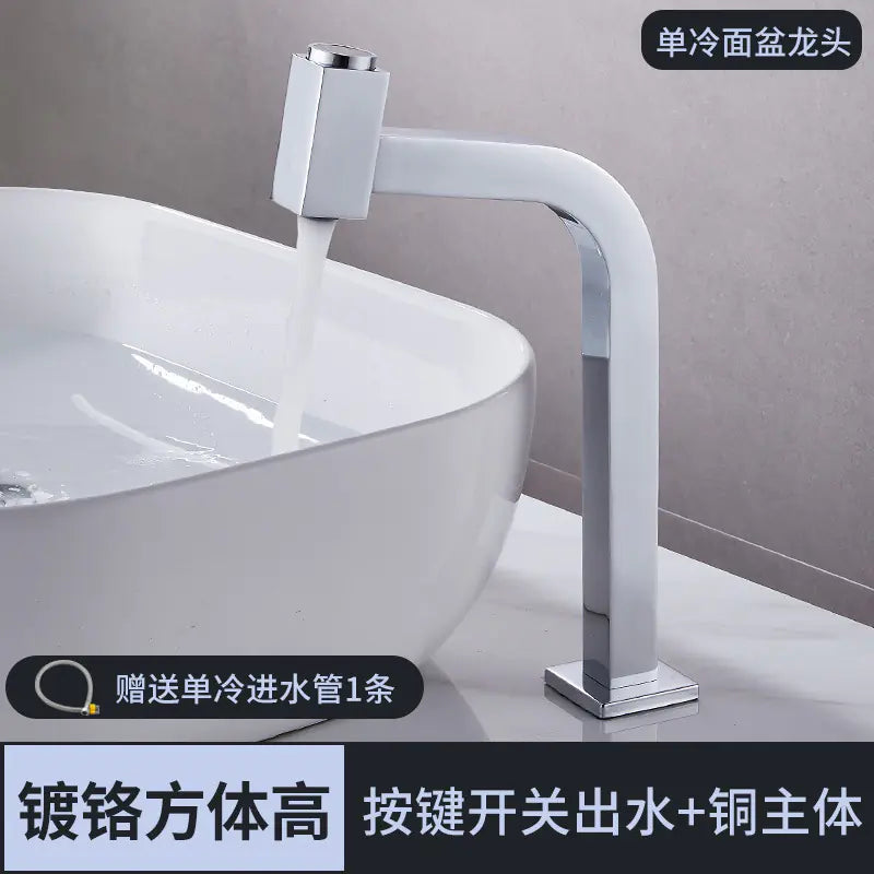 All-Copper Cold Water Faucet for Balcony Basin