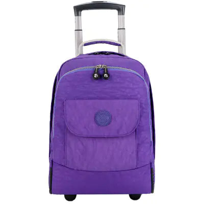 17-Inch Waterproof Rolling Backpack for Students and Travel