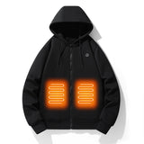 Heating Hoodie, Intelligent Heated Jacket, Five Zone Heating, Outdoor Warm Clothing, Electric Hoodie