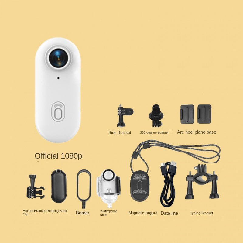 Thumb Bike Camera with Magnetic Back Clip, Mini Sports Action Camera & Thumb Recorder for Cycling, Outdoor Adventure & Pet Monitoring