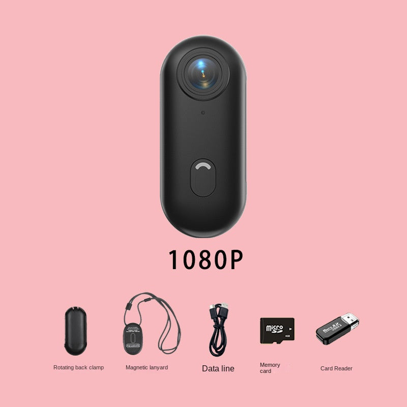 Thumb Bike Camera with Magnetic Back Clip, Mini Sports Action Camera & Thumb Recorder for Cycling, Outdoor Adventure & Pet Monitoring