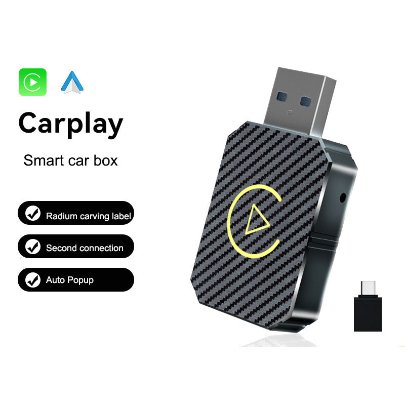 CarPlay Box Wired to Wireless CarPlay Module, Android Auto Interconnection Box, Smart Car Multimedia Adapter