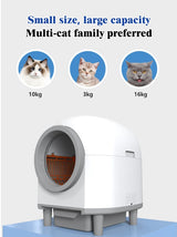 Smart Automatic Enclosed Cat Litter Box