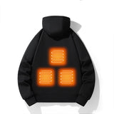 Heating Hoodie, Intelligent Heated Jacket, Five Zone Heating, Outdoor Warm Clothing, Electric Hoodie