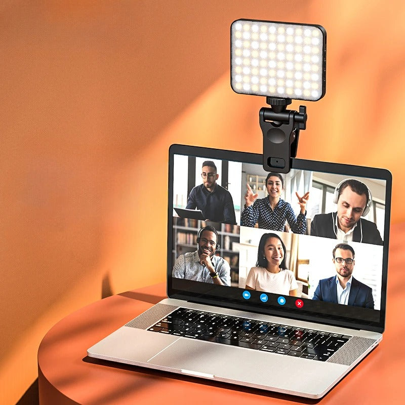 Live Streaming Fill Light for Mobile & Tablet, Portable LED Ring Light with Adjustable Brightness for Vlogging, TikTok & Video Recording