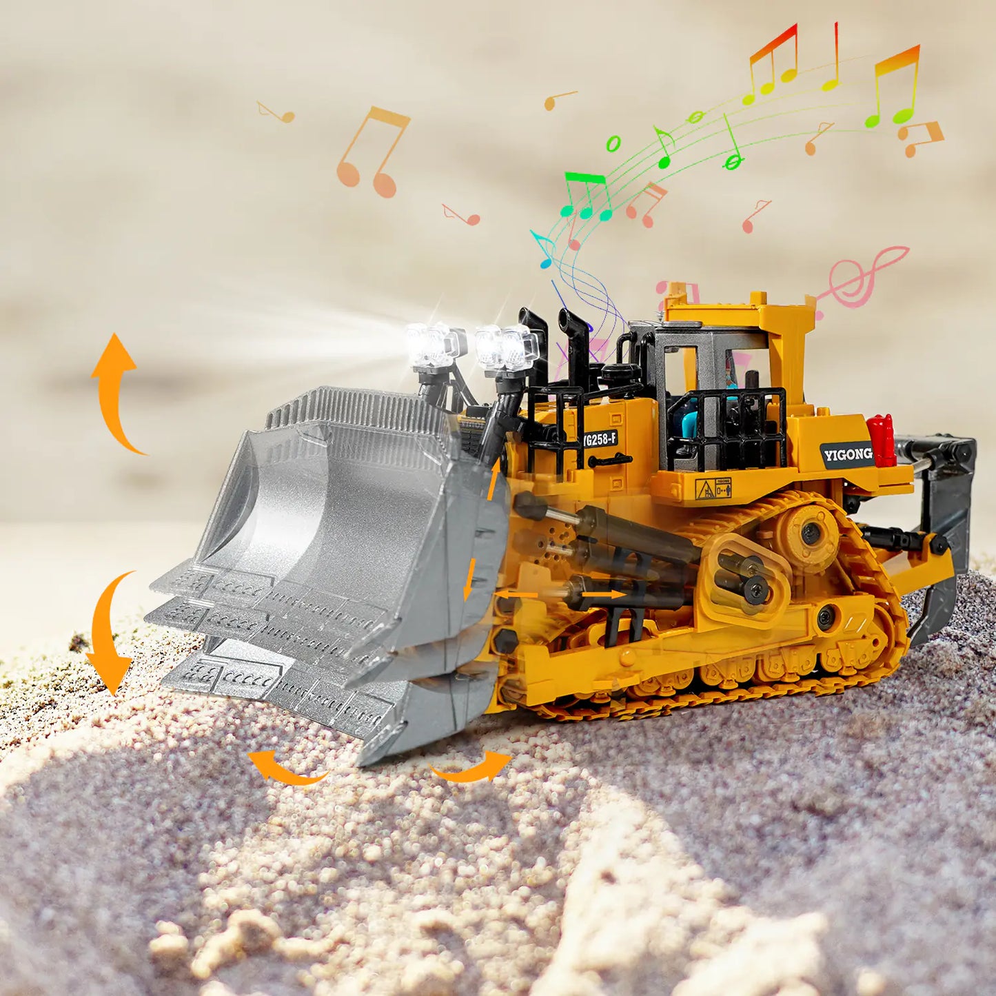 2.4G RC Excavator Remote Control Engineering Toy Truck