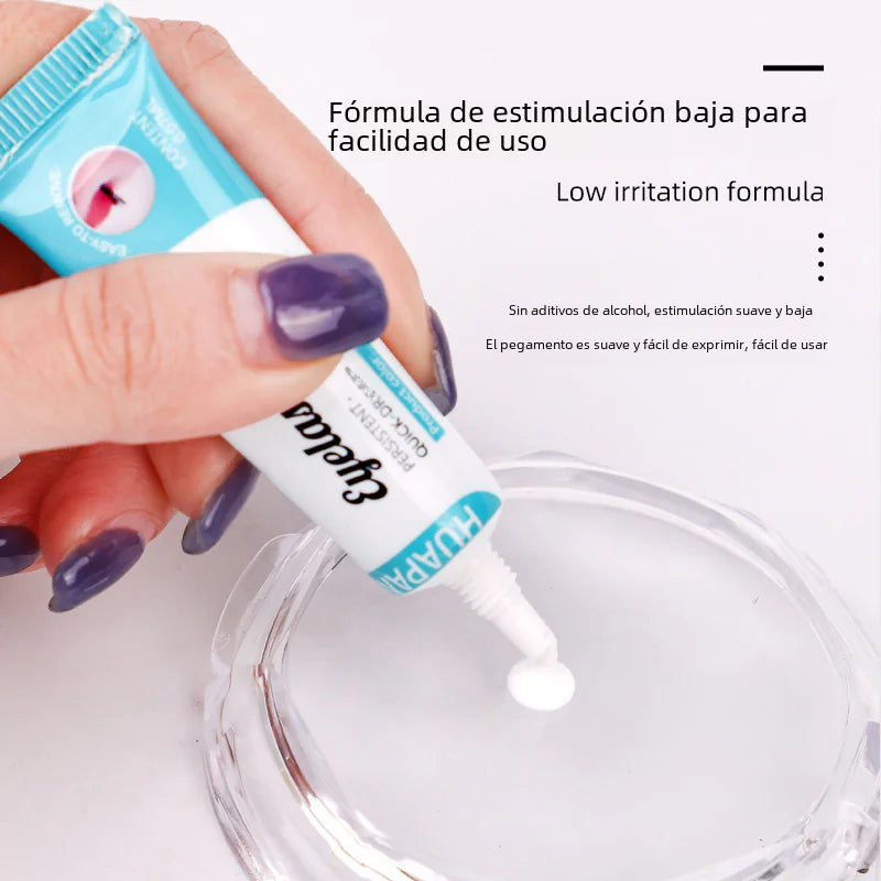Gentle Waterproof Eyelash Glue for Natural Look