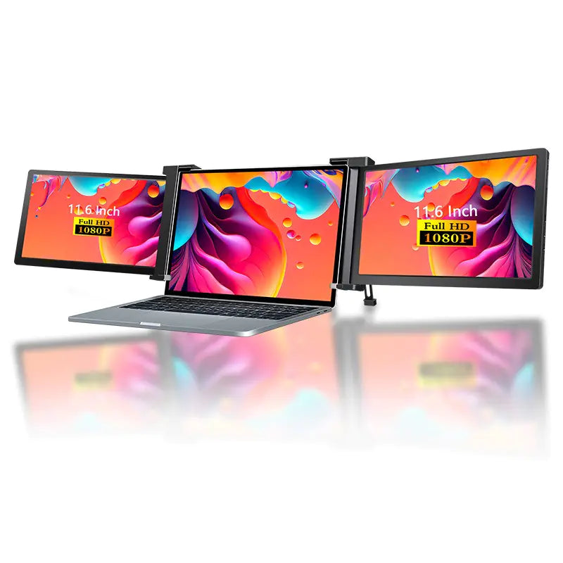 Portable Dual-Screen Laptop Display