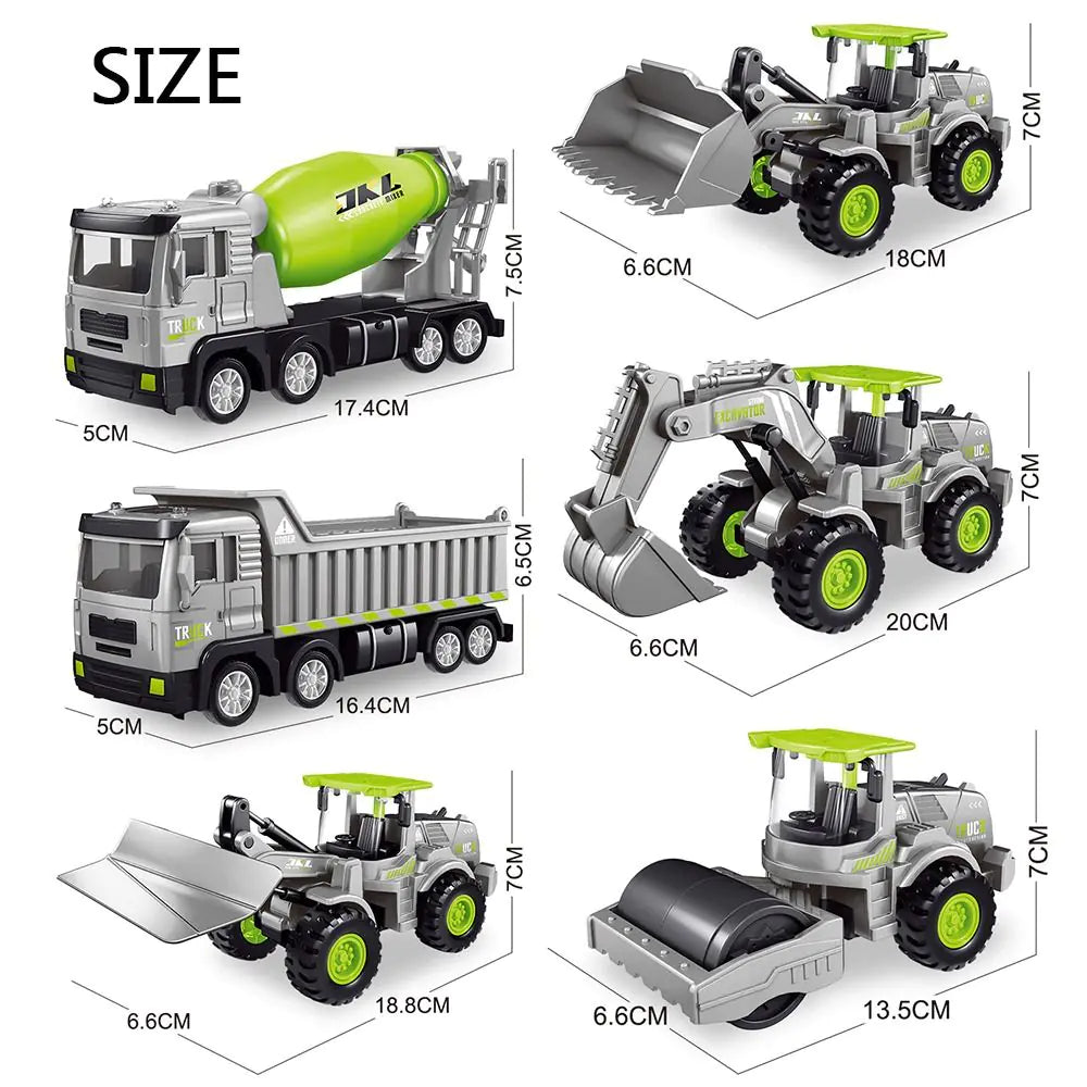 Imitation Alloy Inertia Engineering Vehicle Toy Excavator