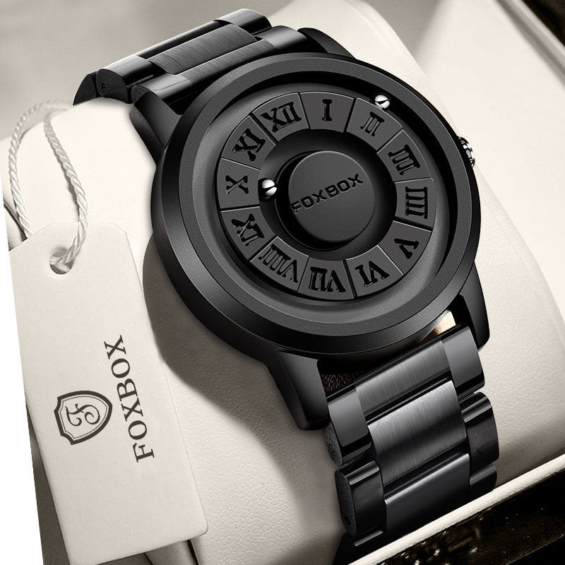 FB0047 Cool Magnetic Suspension Watch for Men, Stylish Quartz Wristwatch, Fashion Business Casual Gift