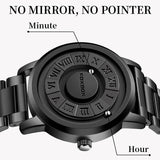 FB0047 Cool Magnetic Suspension Watch for Men, Stylish Quartz Wristwatch, Fashion Business Casual Gift