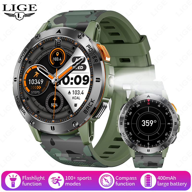 Smart Watch with Bluetooth Call, Multifunctional Sports Fitness Tracker, Long Range Outdoor Smartwatch