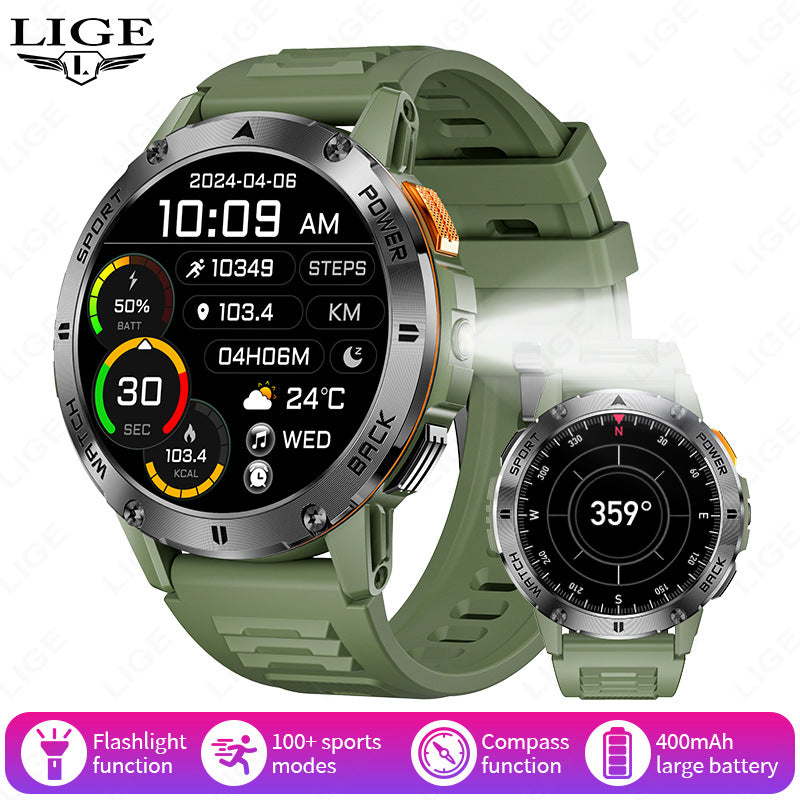 Smart Watch with Bluetooth Call, Multifunctional Sports Fitness Tracker, Long Range Outdoor Smartwatch