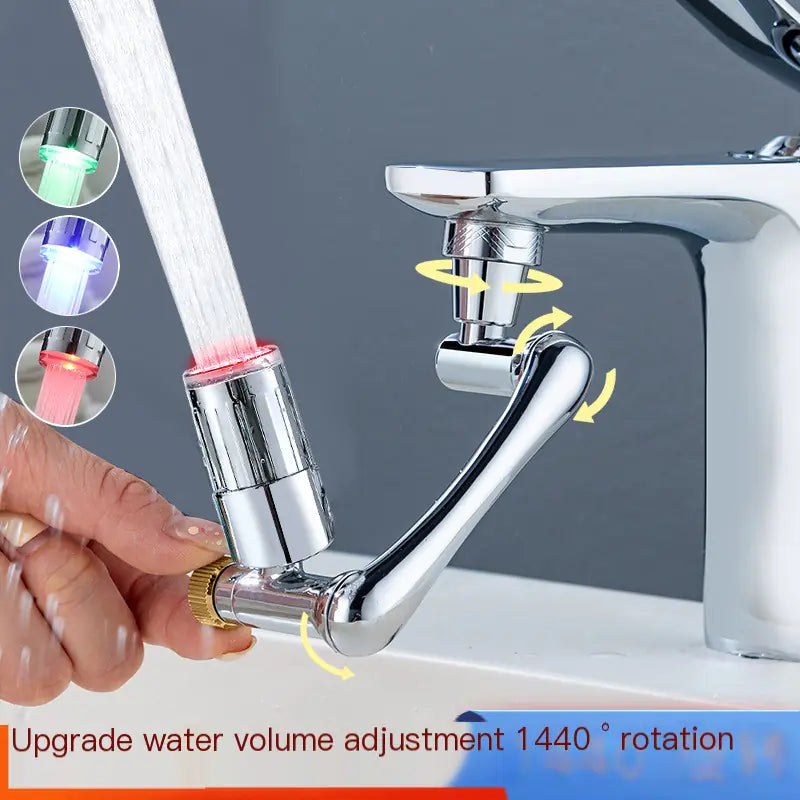 Multi-Functional Rotating Faucet Aerator with Dual Modes