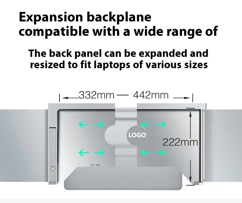 Portable Dual-Screen Laptop Display