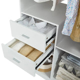 Chic 71" White Wardrobe Organizer