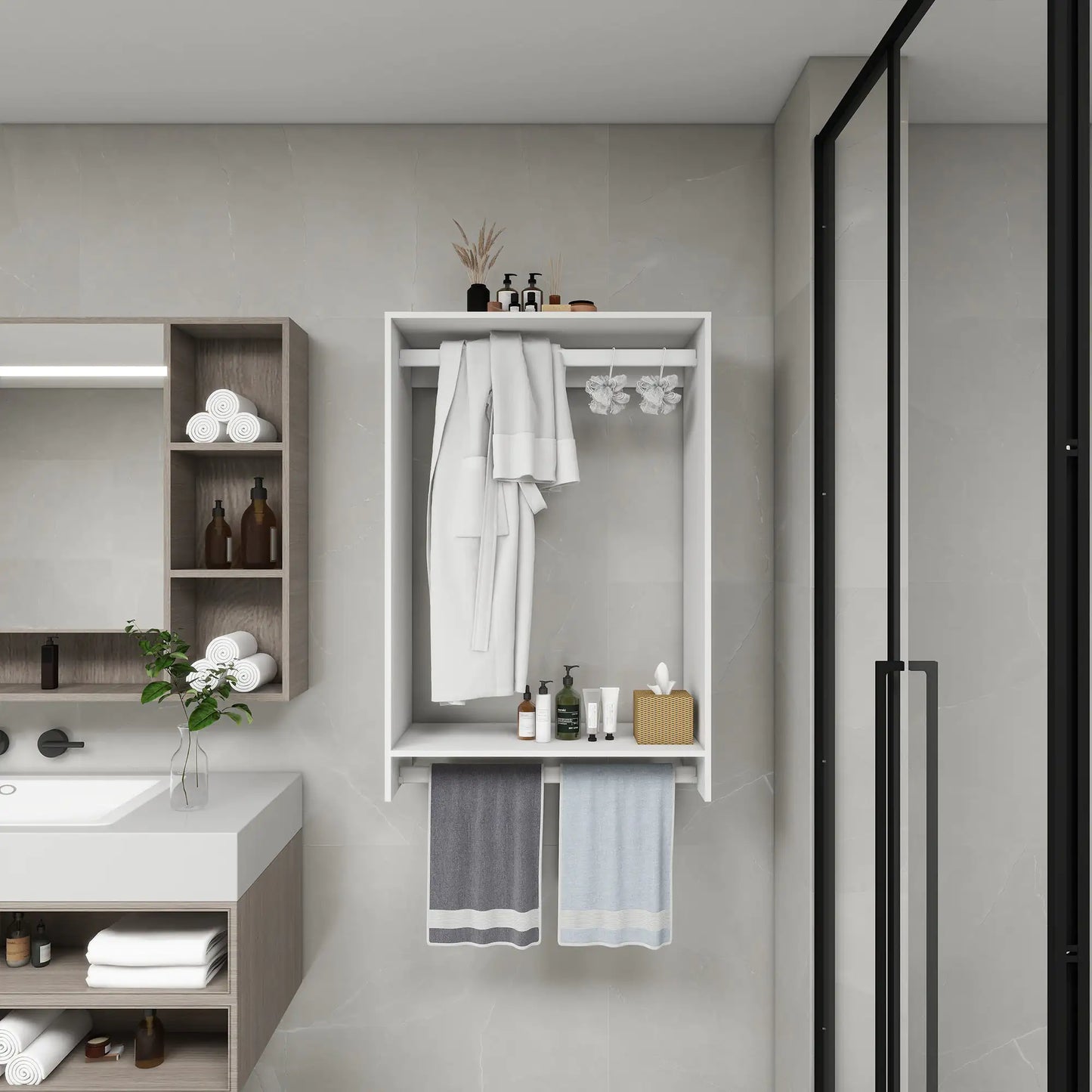 Modular Chic White Closet Organizer