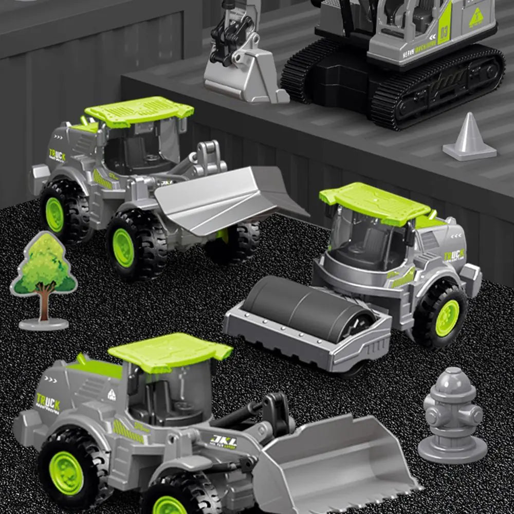 Imitation Alloy Inertia Engineering Vehicle Toy Excavator