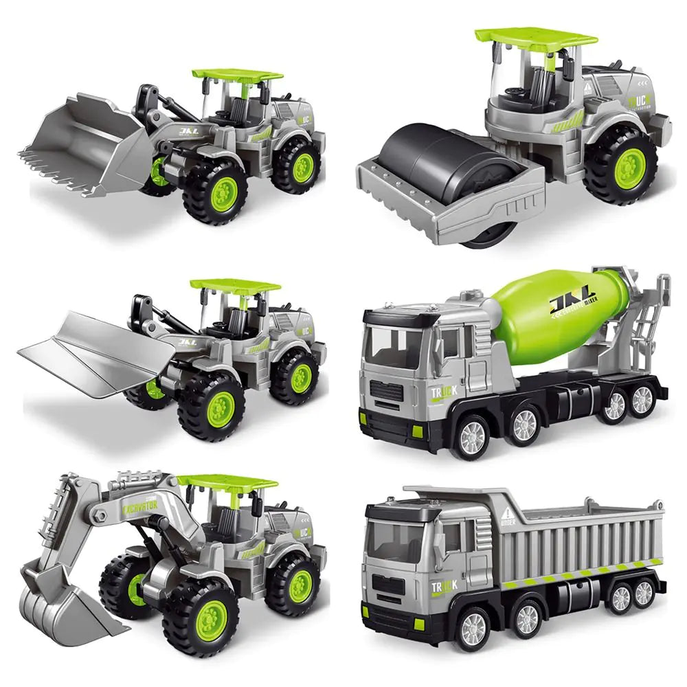 Imitation Alloy Inertia Engineering Vehicle Toy Excavator