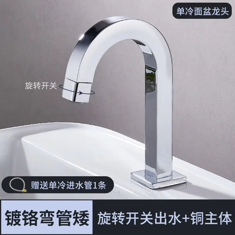 All-Copper Cold Water Faucet for Balcony Basin