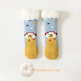 Warm Fleece-Lined Non-Slip Baby Socks in Lambswool