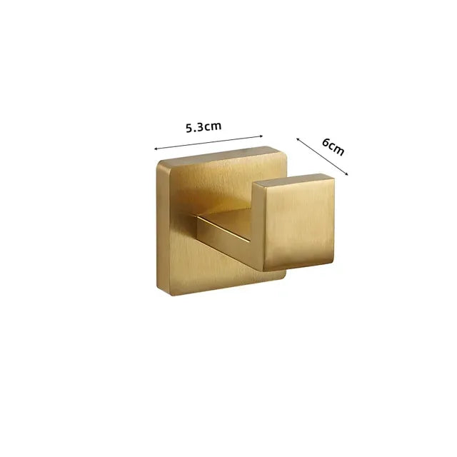 Wall-Mounted Stainless Steel Bathroom Hardware Set
