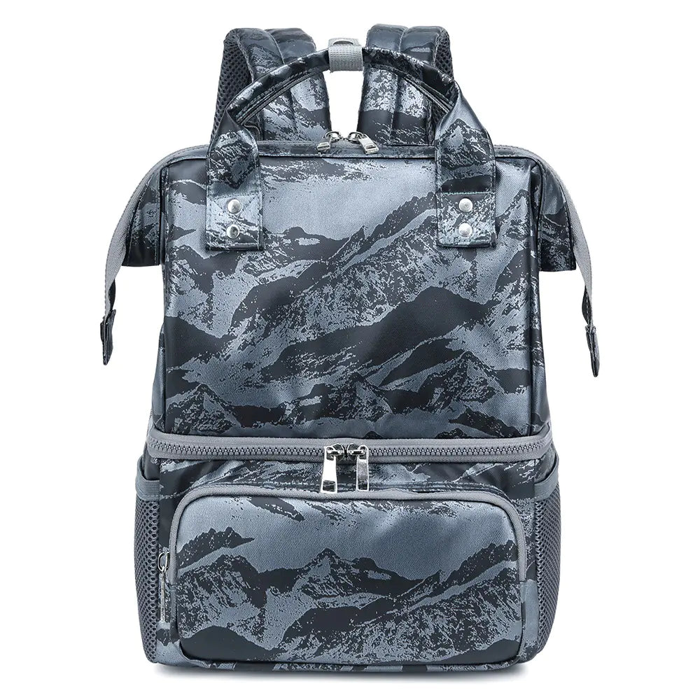 Fashionable Double Layer Multi-functional Handbag