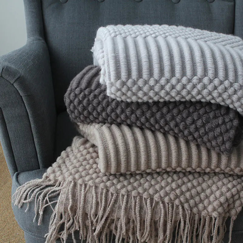Knit Spring Summer Air Conditioner Blanket for Naps