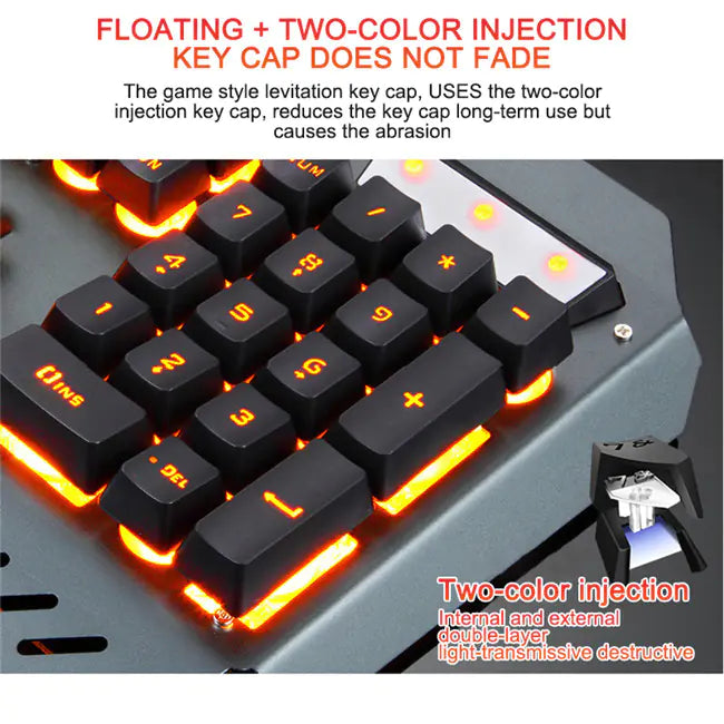 Ergonomic Mechanical Keyboard with RGB Backlight